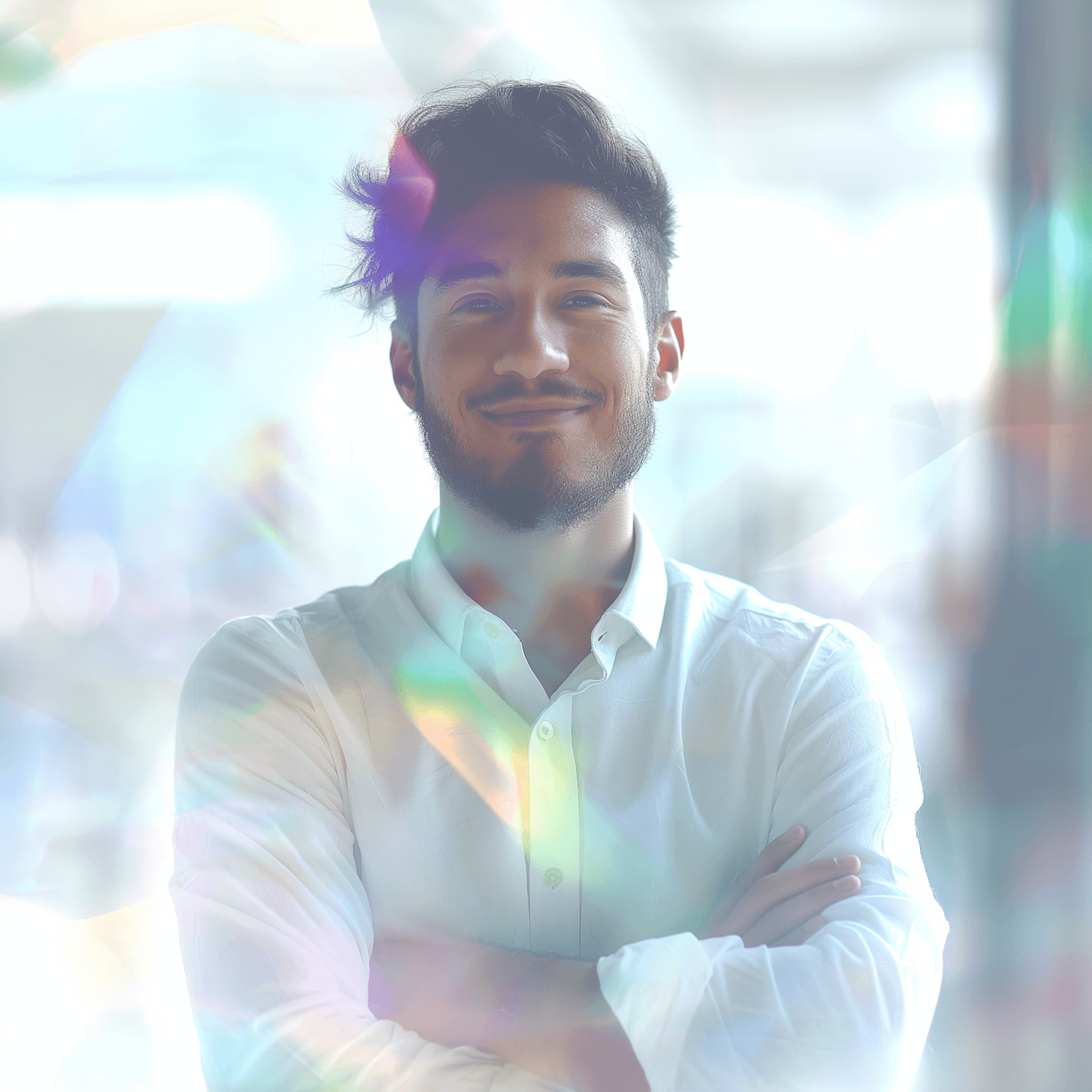 Portrait of Omar Haddad, Director of AI Research